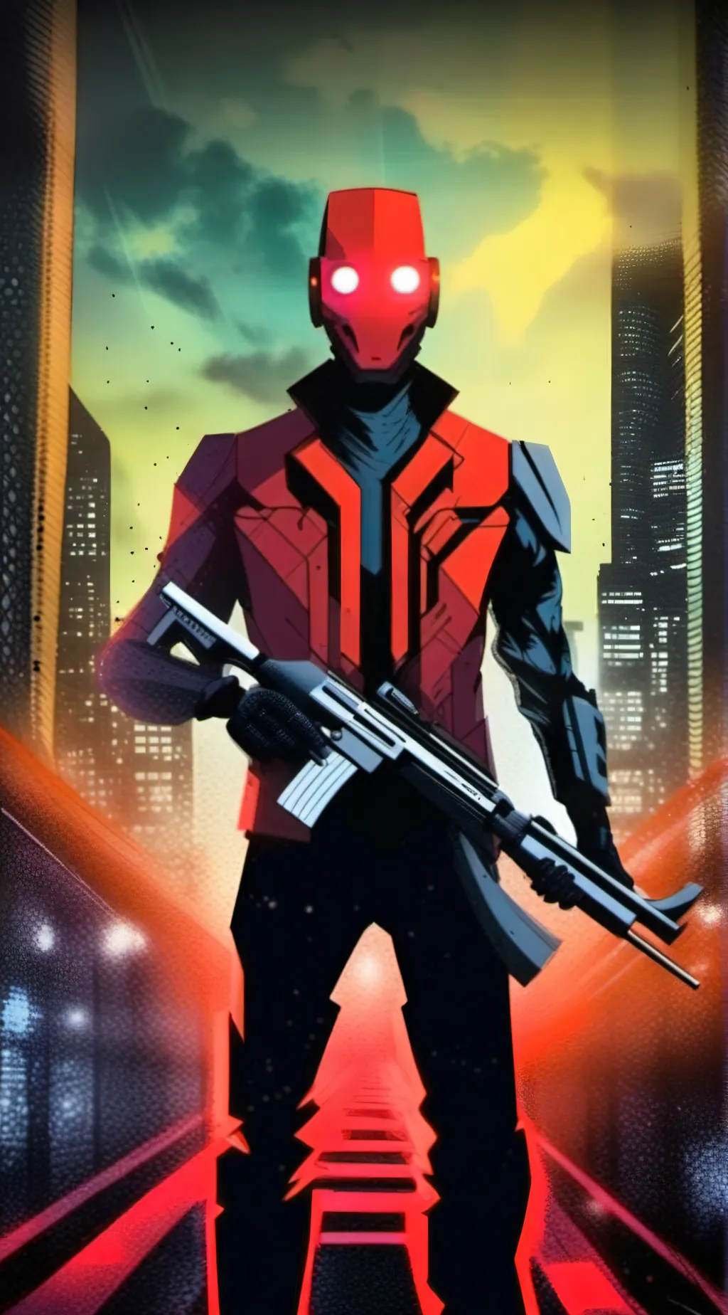 ai character: deadpool 2099 background