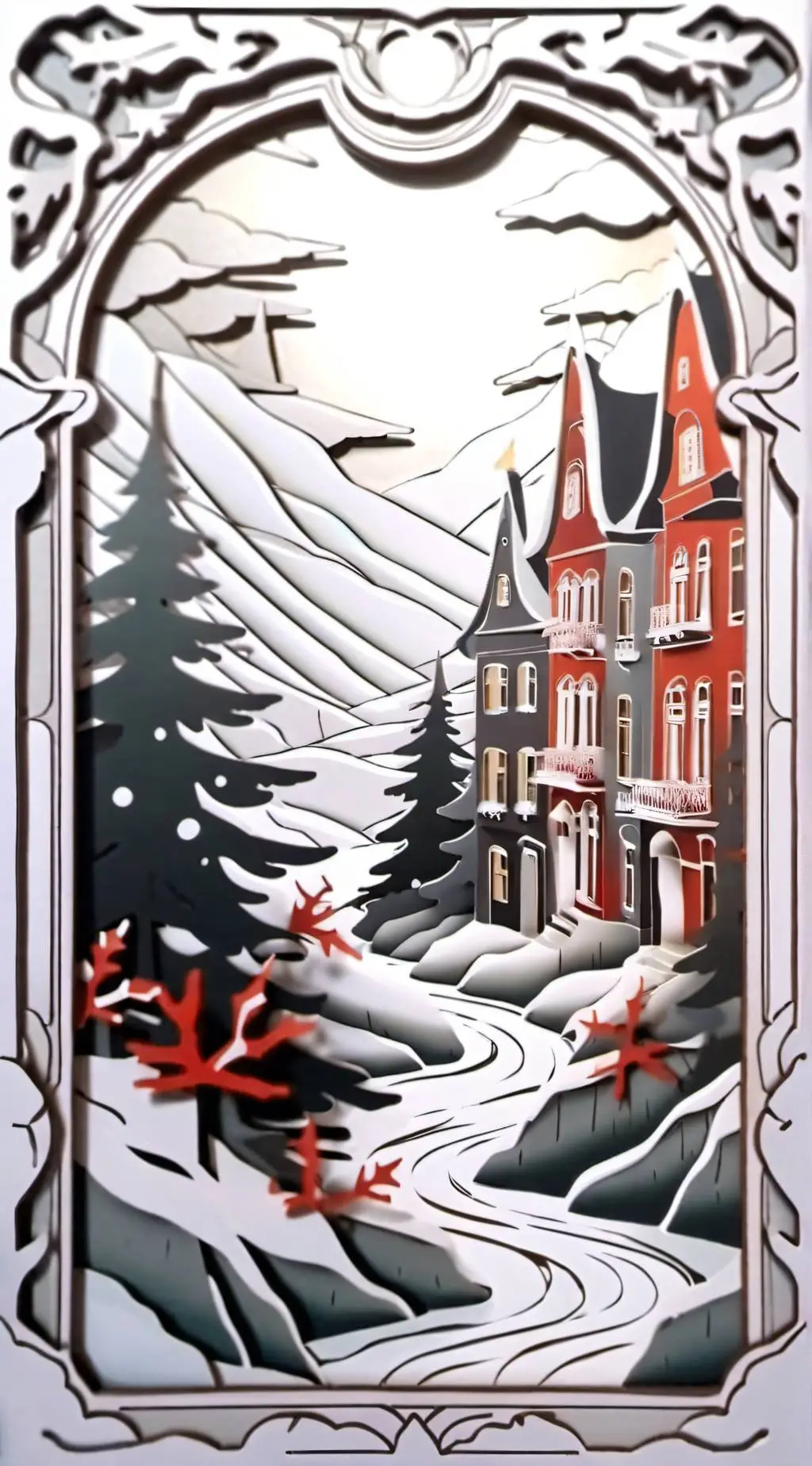 ai character: HH Christmas :) background