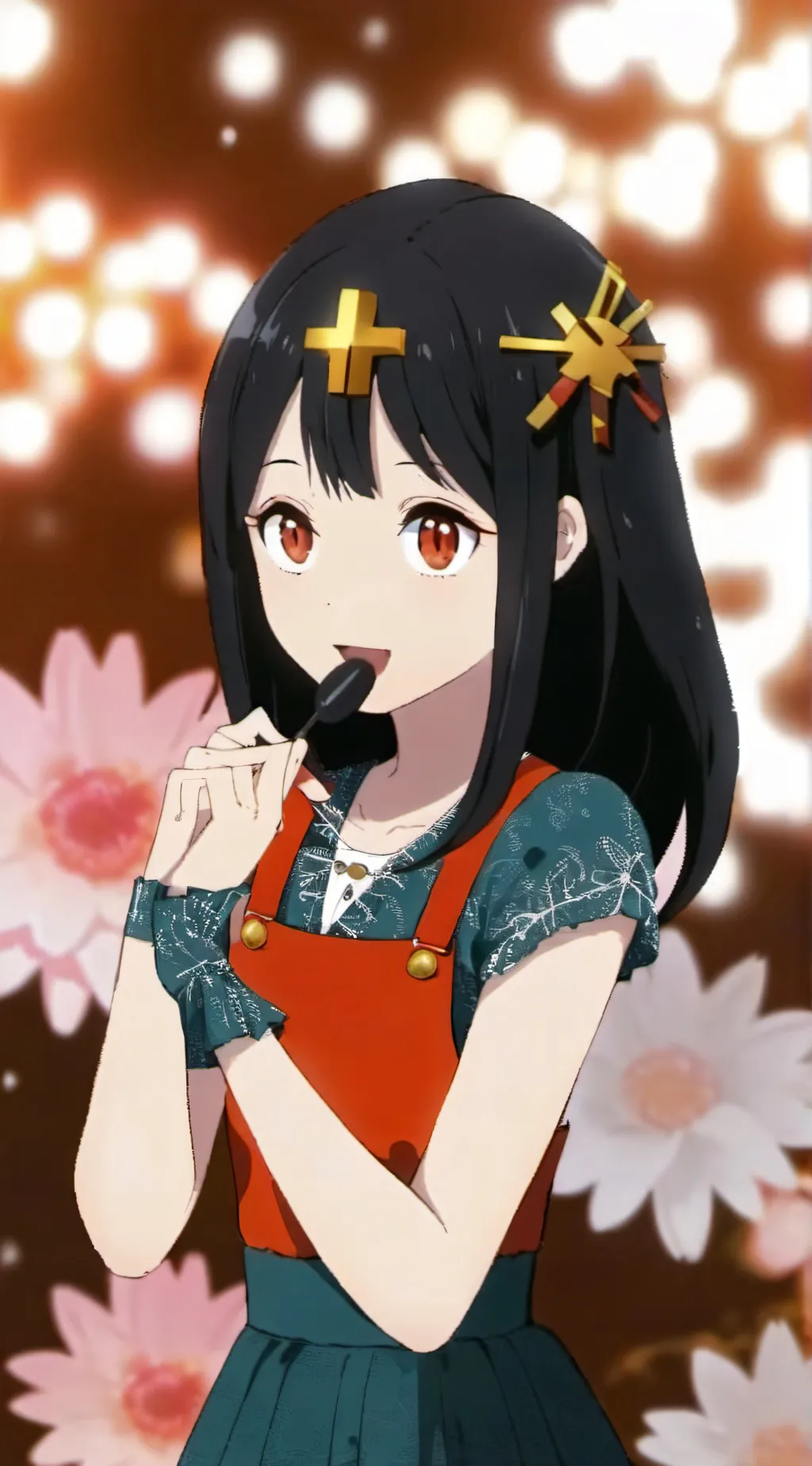 ai character: crystal background