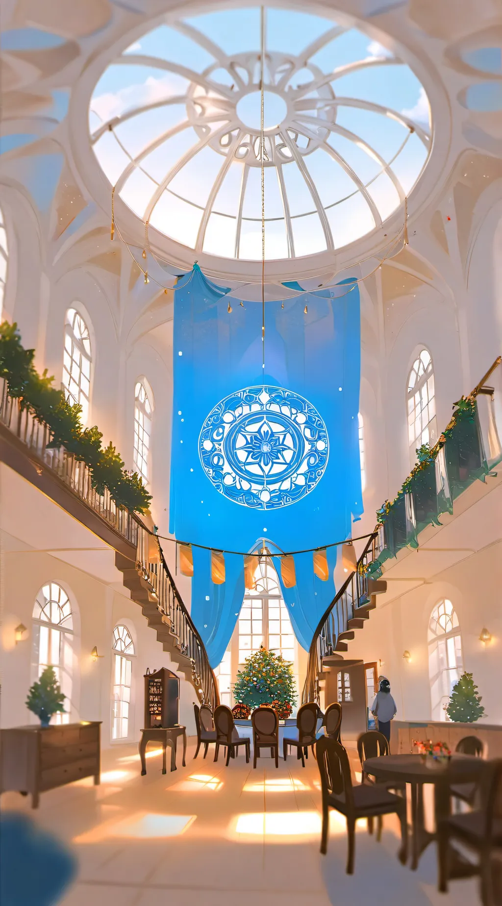 ai character: U.H. Dorms Complex background