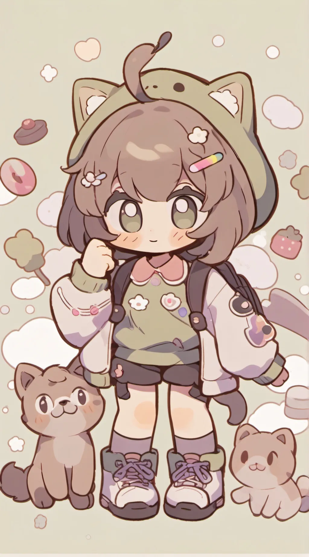 ai character: EddAu as girl background