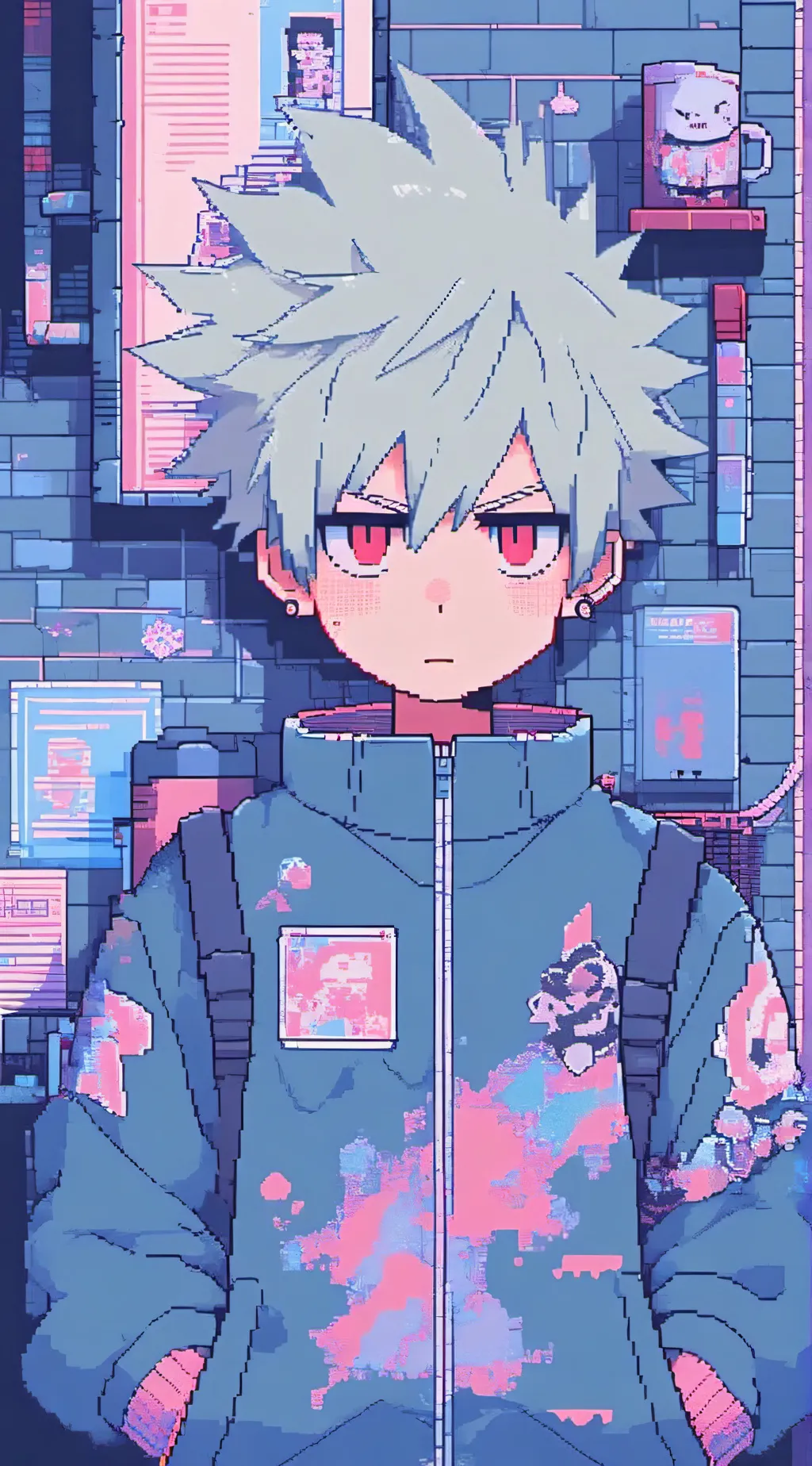 ai character: bakugo 💥💣 background