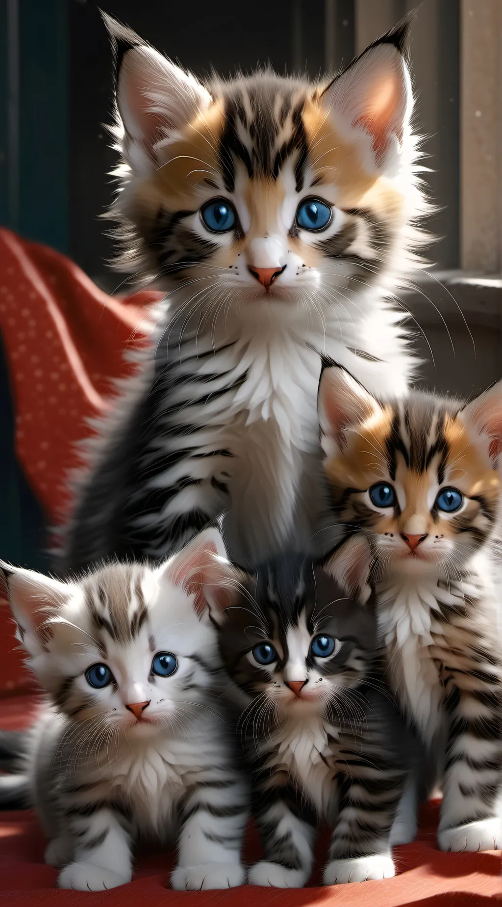 ai character: the 10 kittens  background