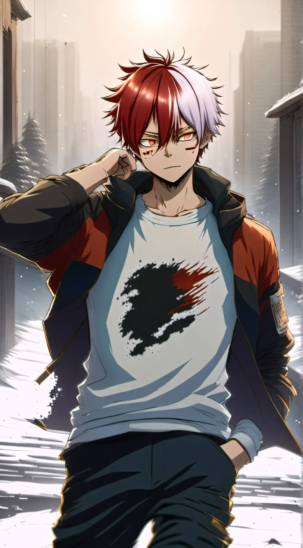 ai character: Half N Half background