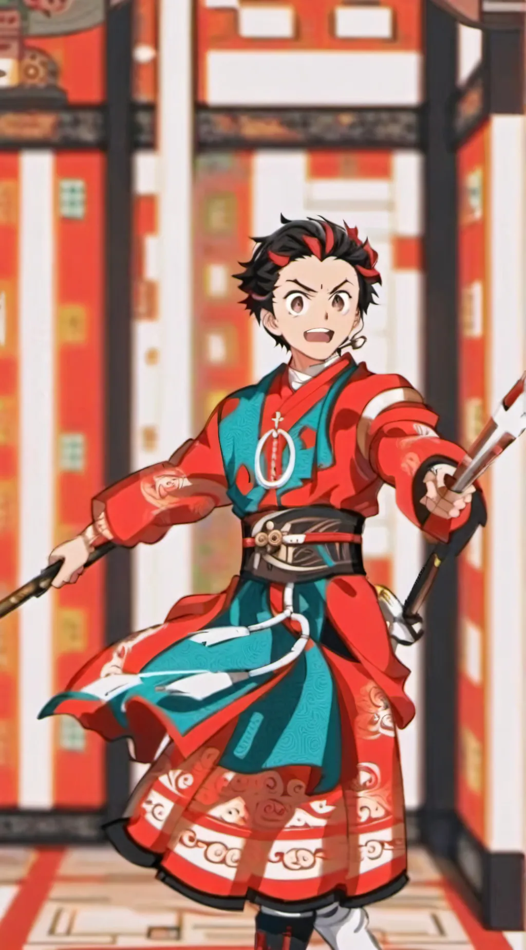 ai character: ❤️Tanjiro❤️ background