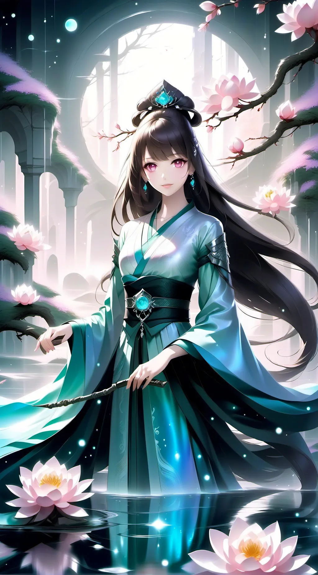 ai character: Garden protector background