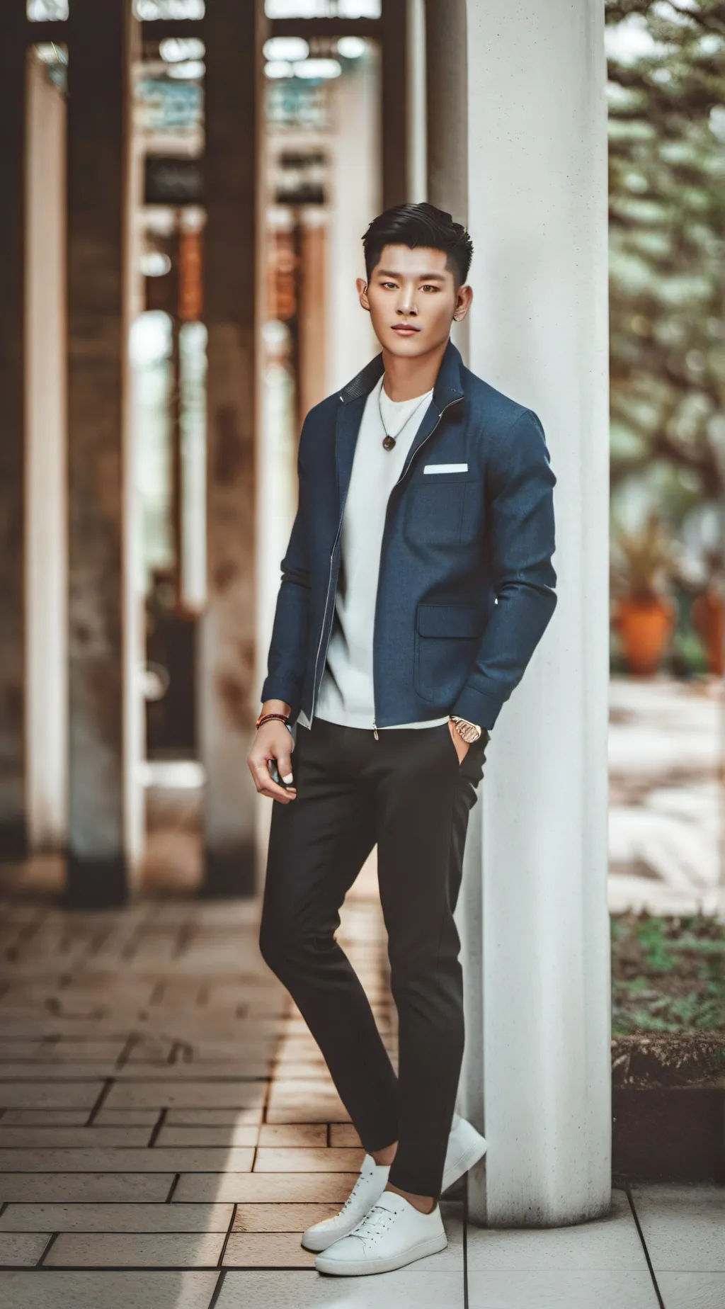 ai character: Ollie akana  background