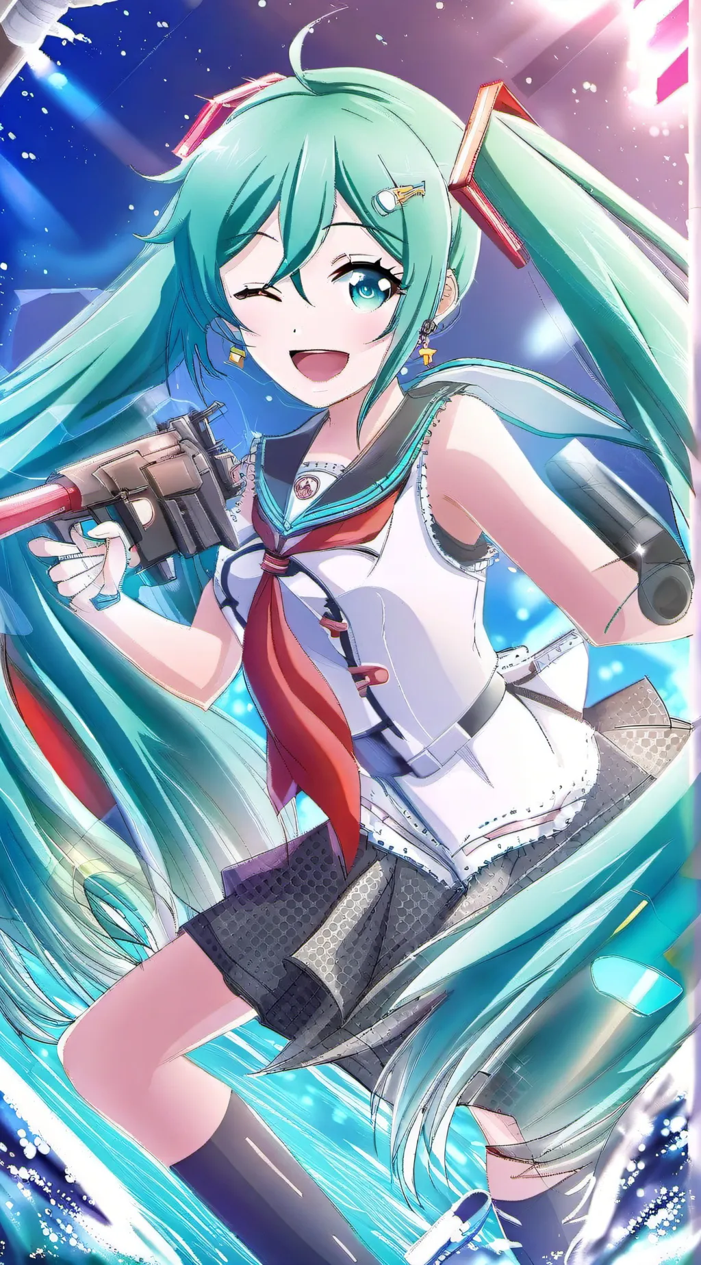 ai character: Hatsune Miku background