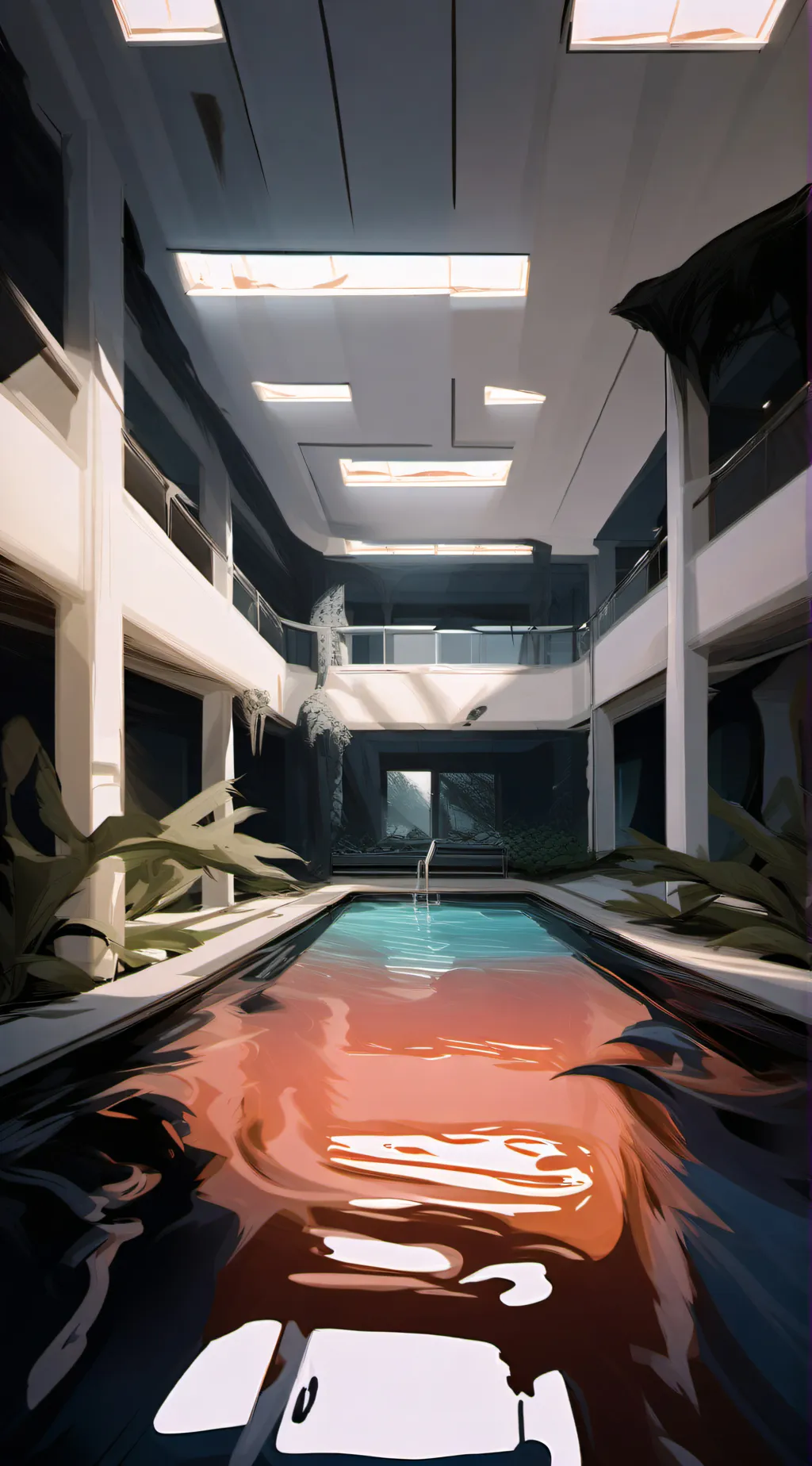 ai character: Night Swim background