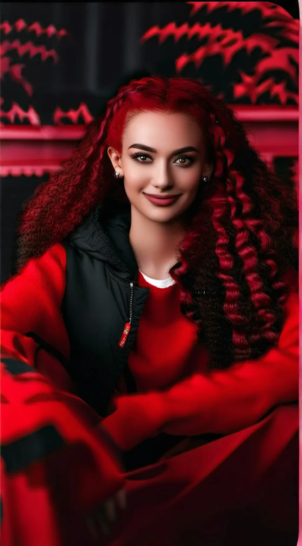 ai character: rise of red mha  background