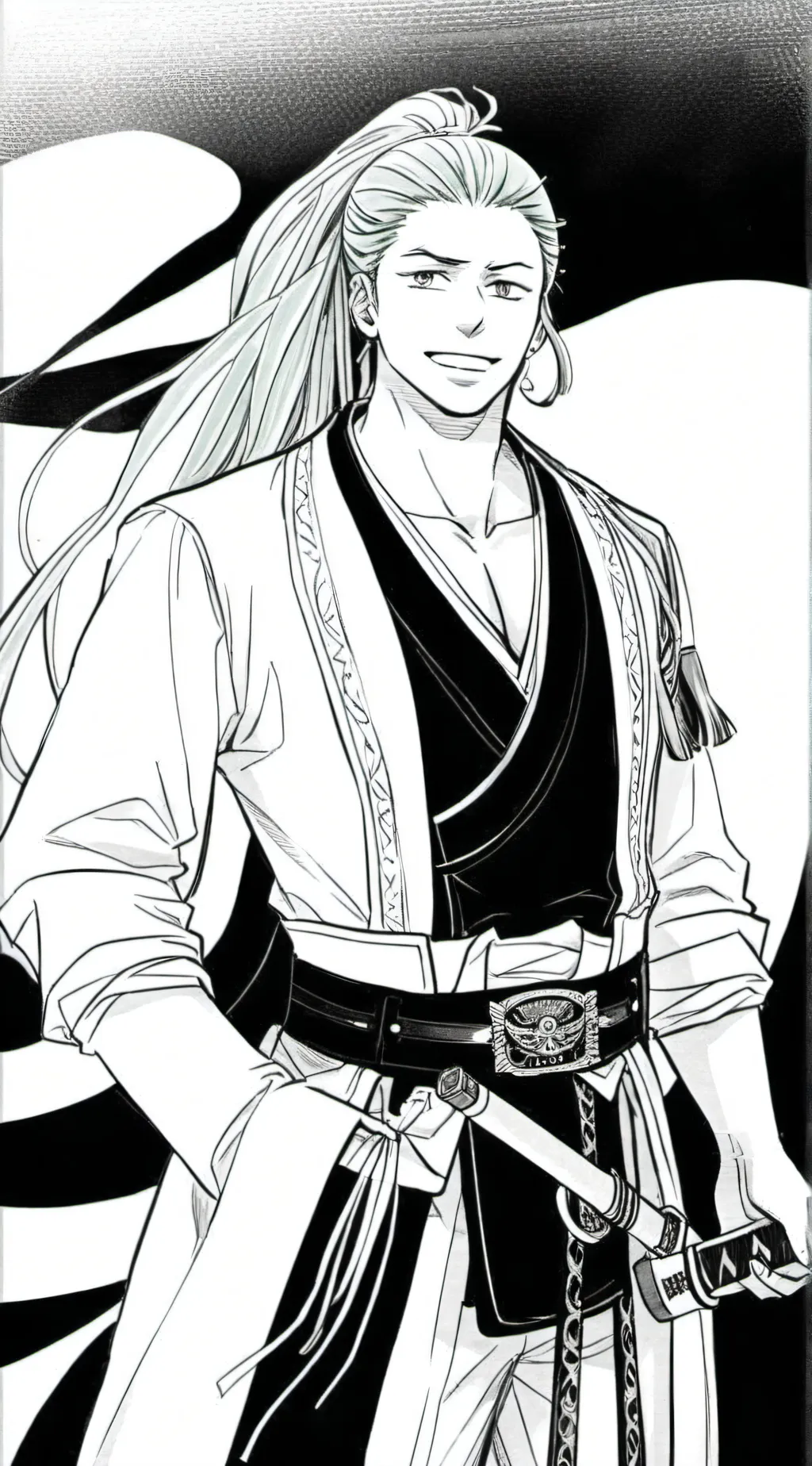 ai character: Zoro background