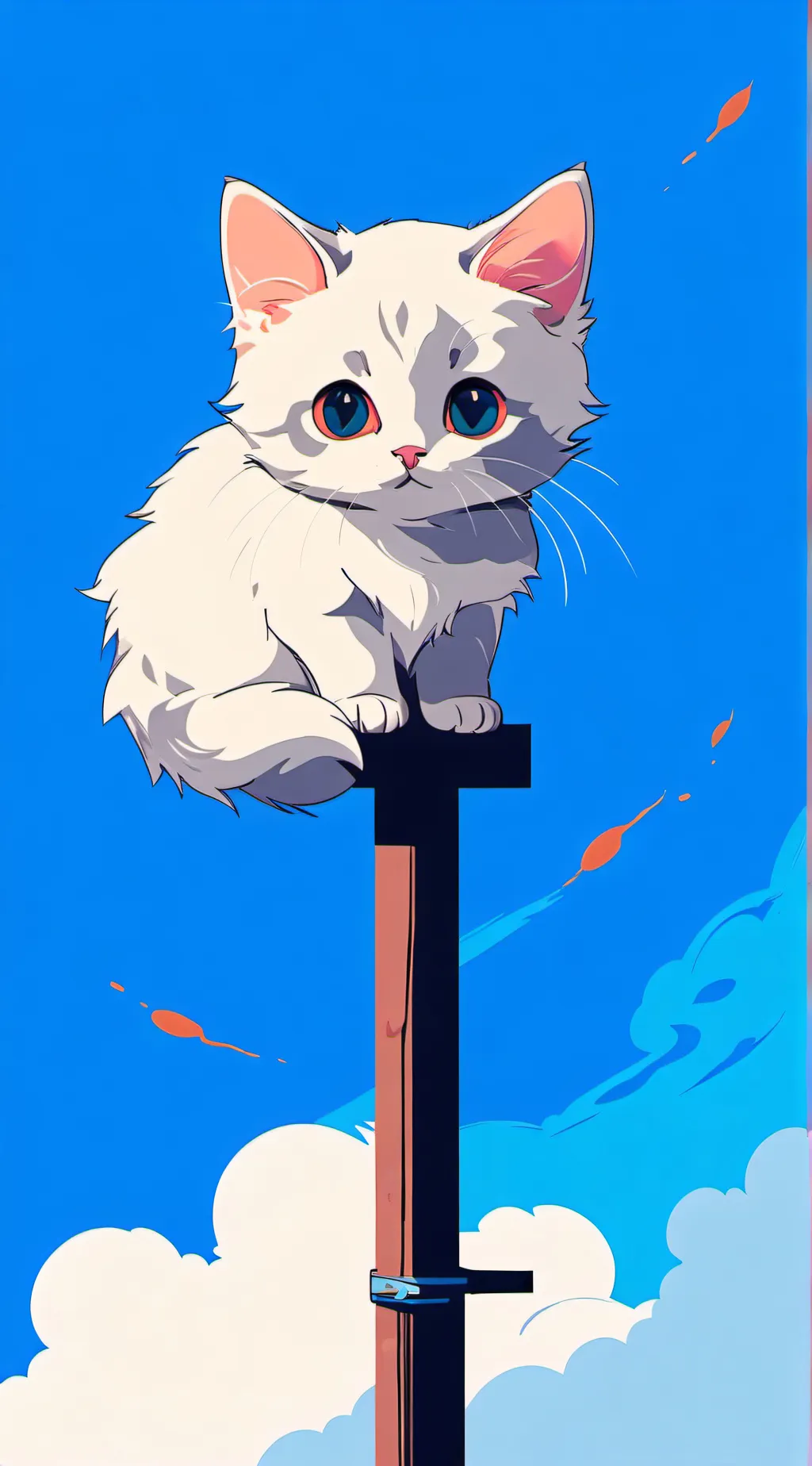 ai character: Baby cat background