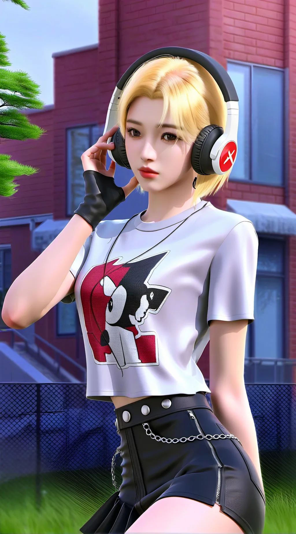 ai character: sky background