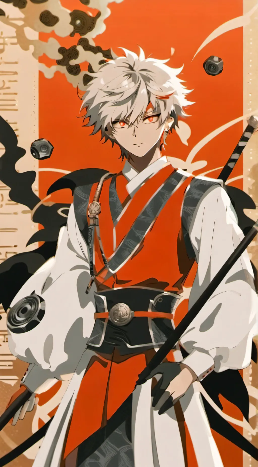 ai character: Pro hero Bakugo  background