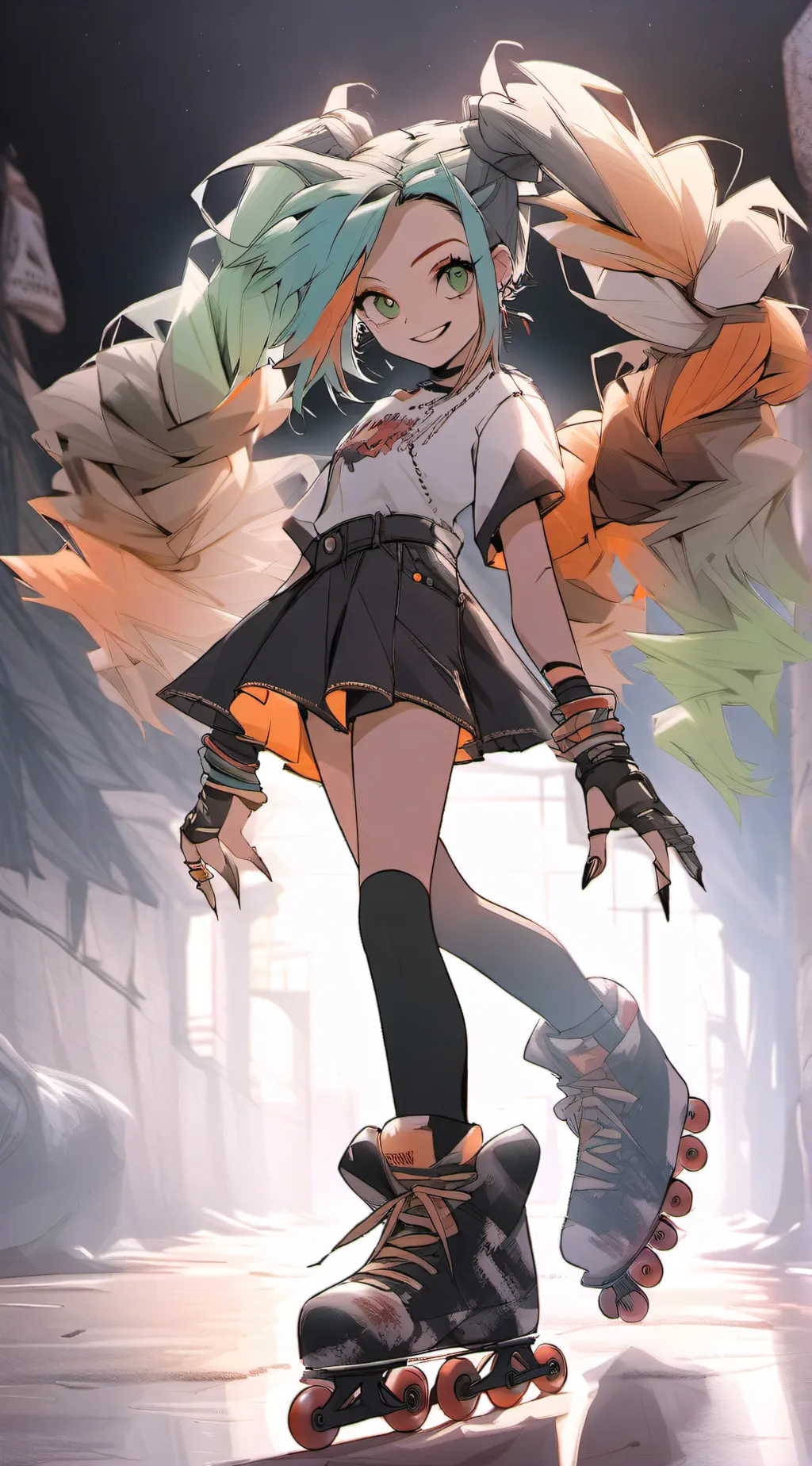 ai character: scrap baby background