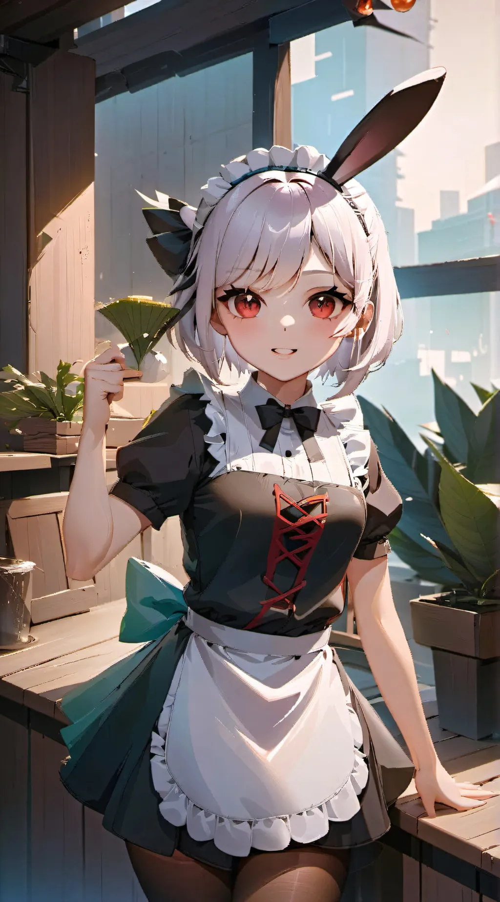 ai character: bunny background