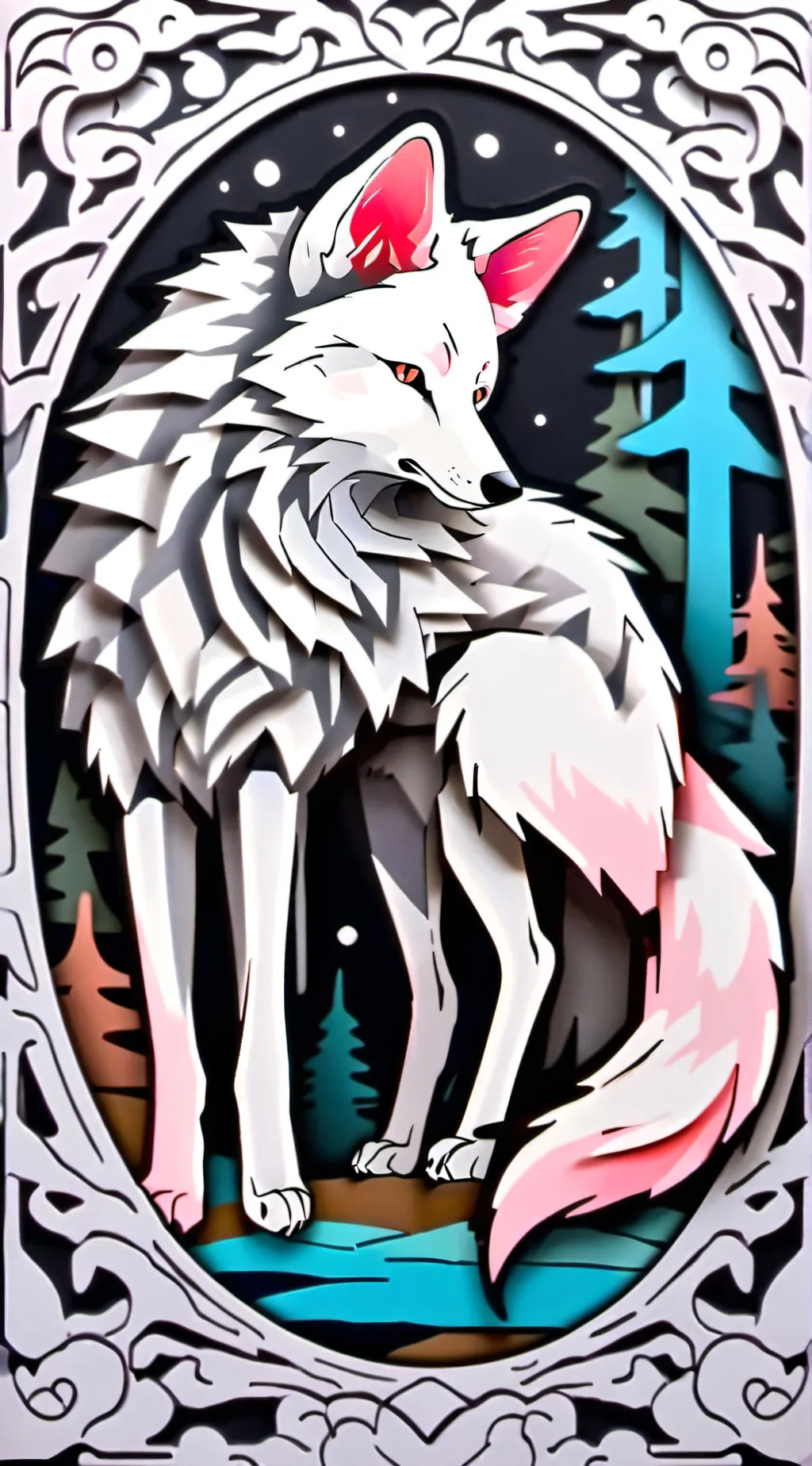 ai character: Cloud and Void background