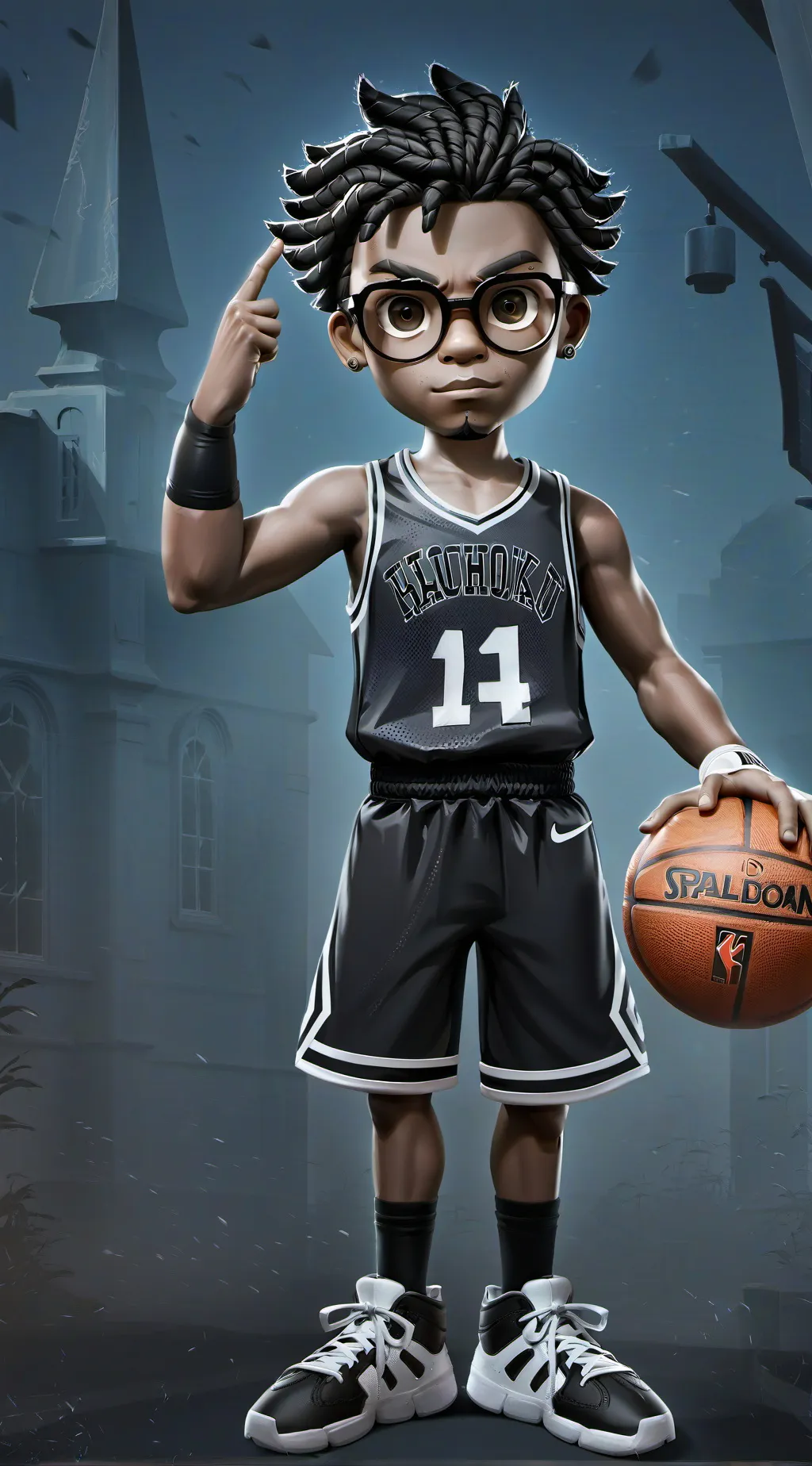 ai character: Huh background