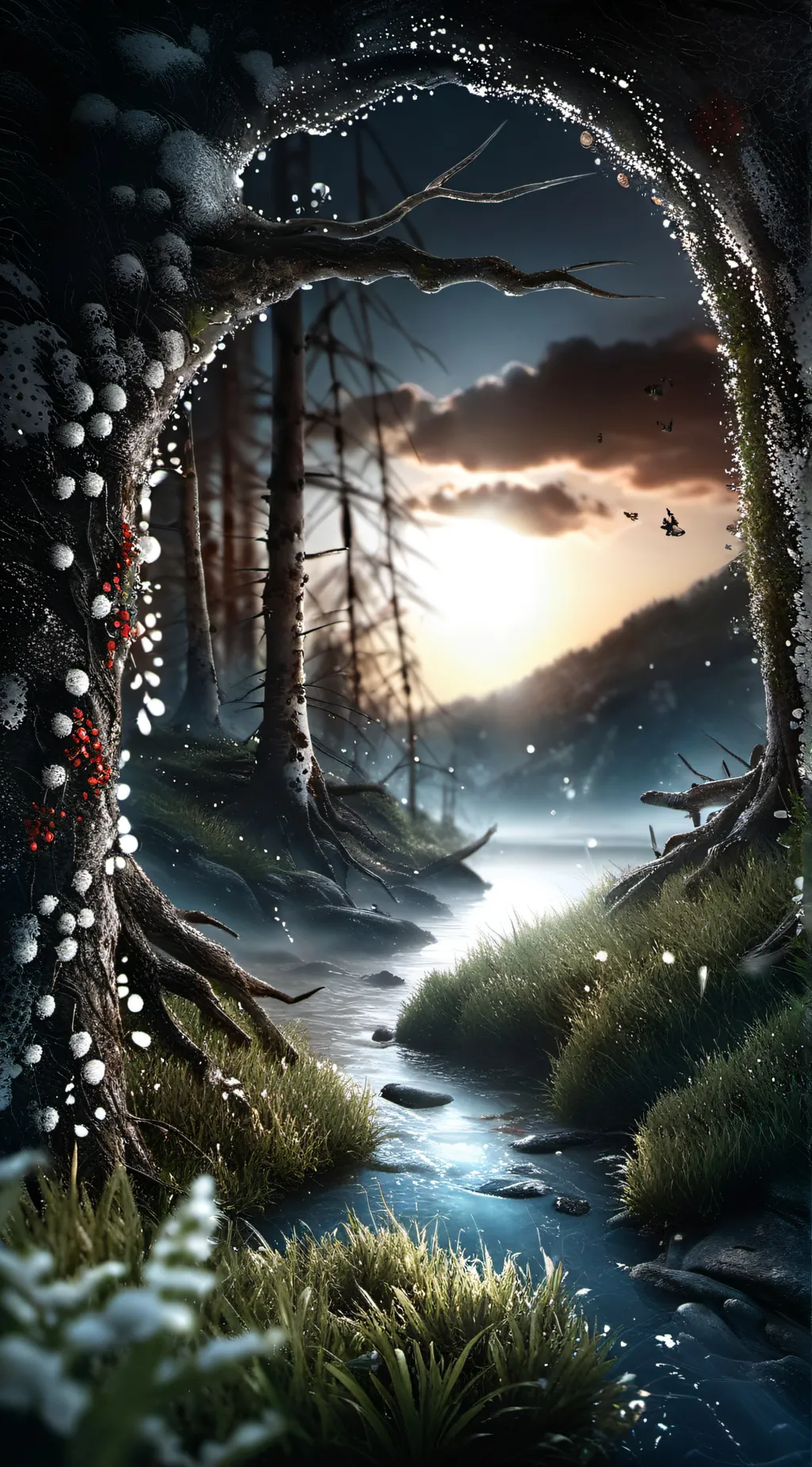 ai character: grass background