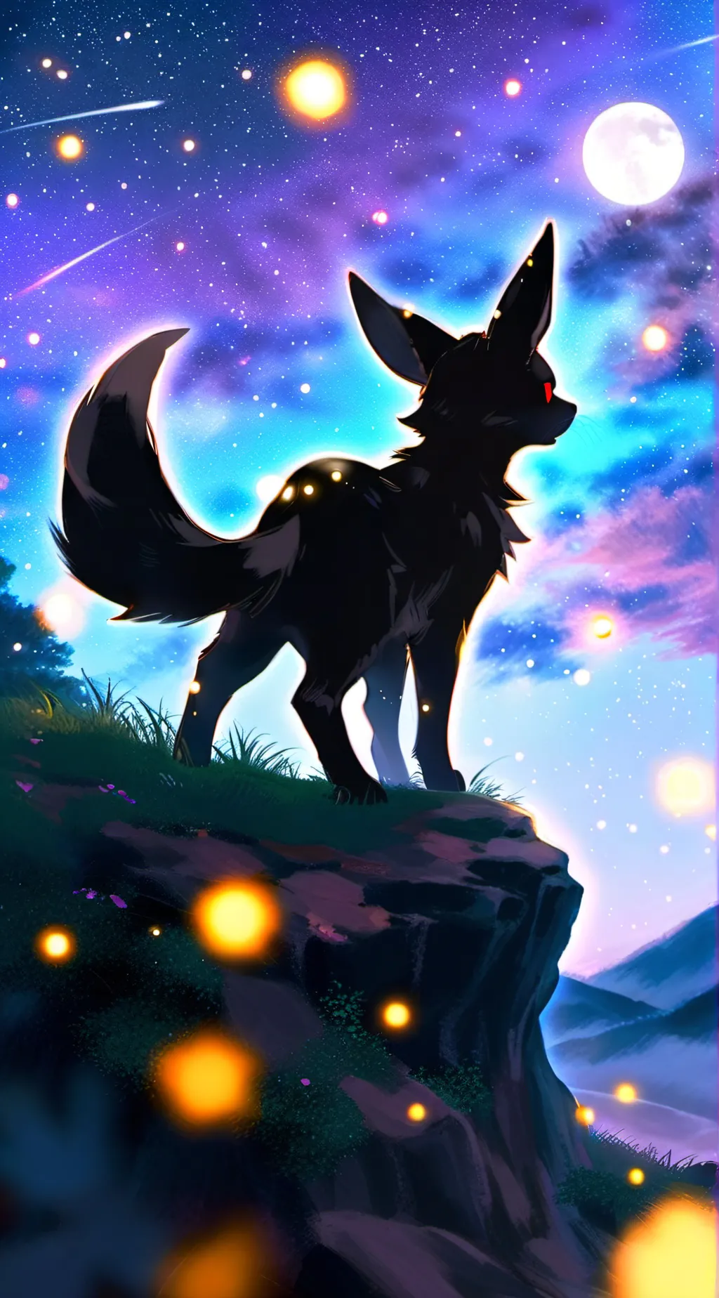 ai character: Umbreon background