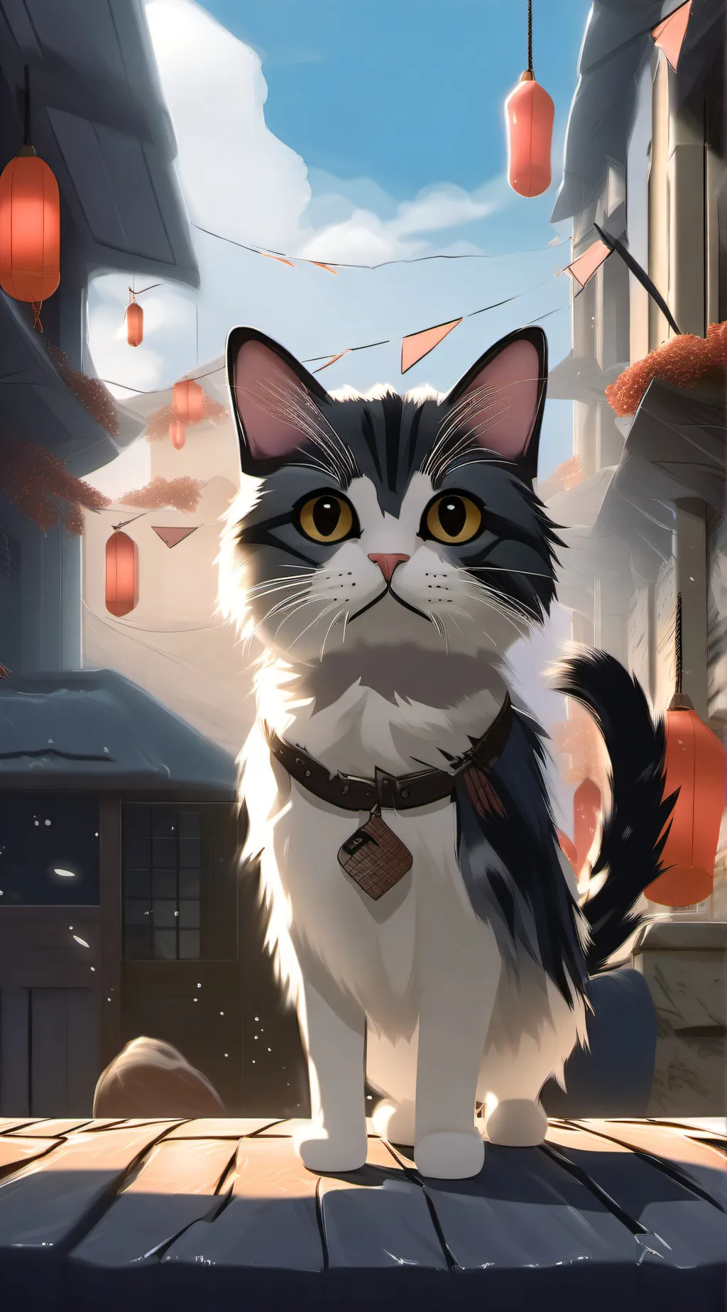 ai character: a cat background
