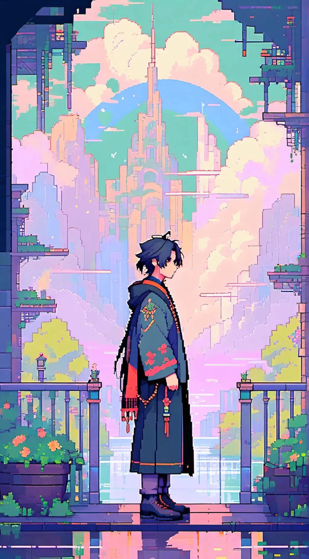 ai character: Dandys world background