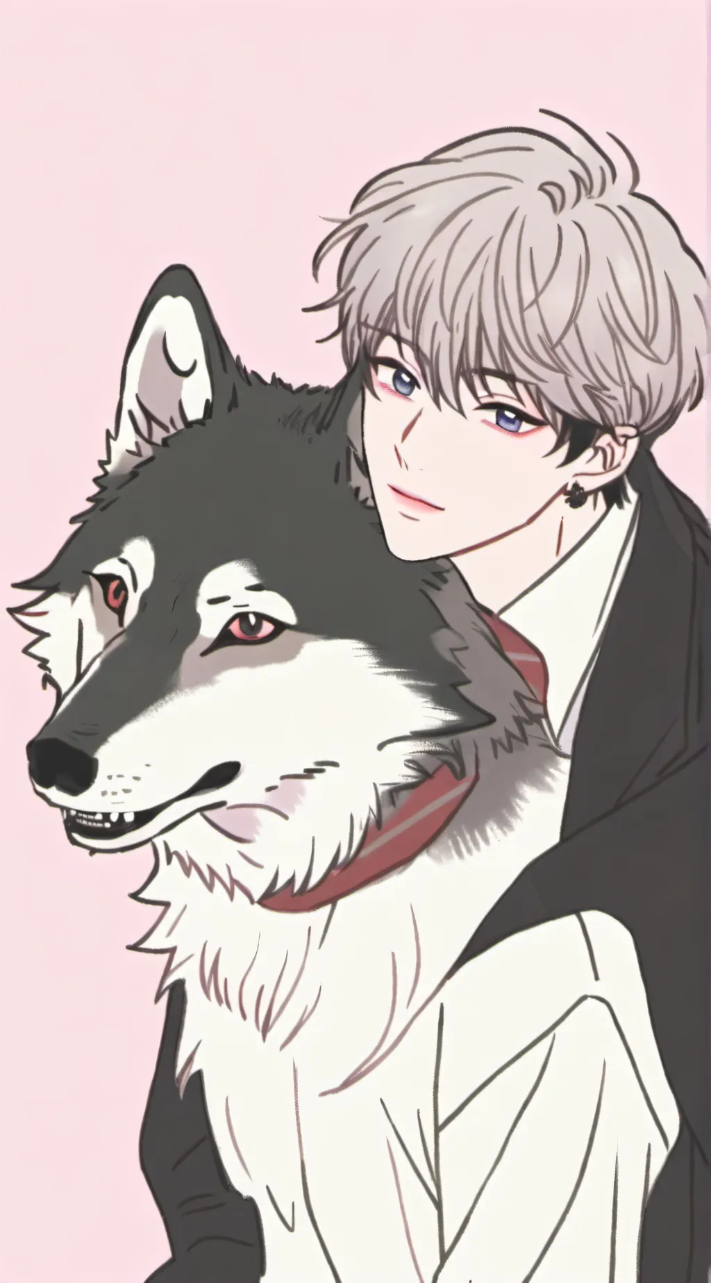 ai character: rex and kex cat  background