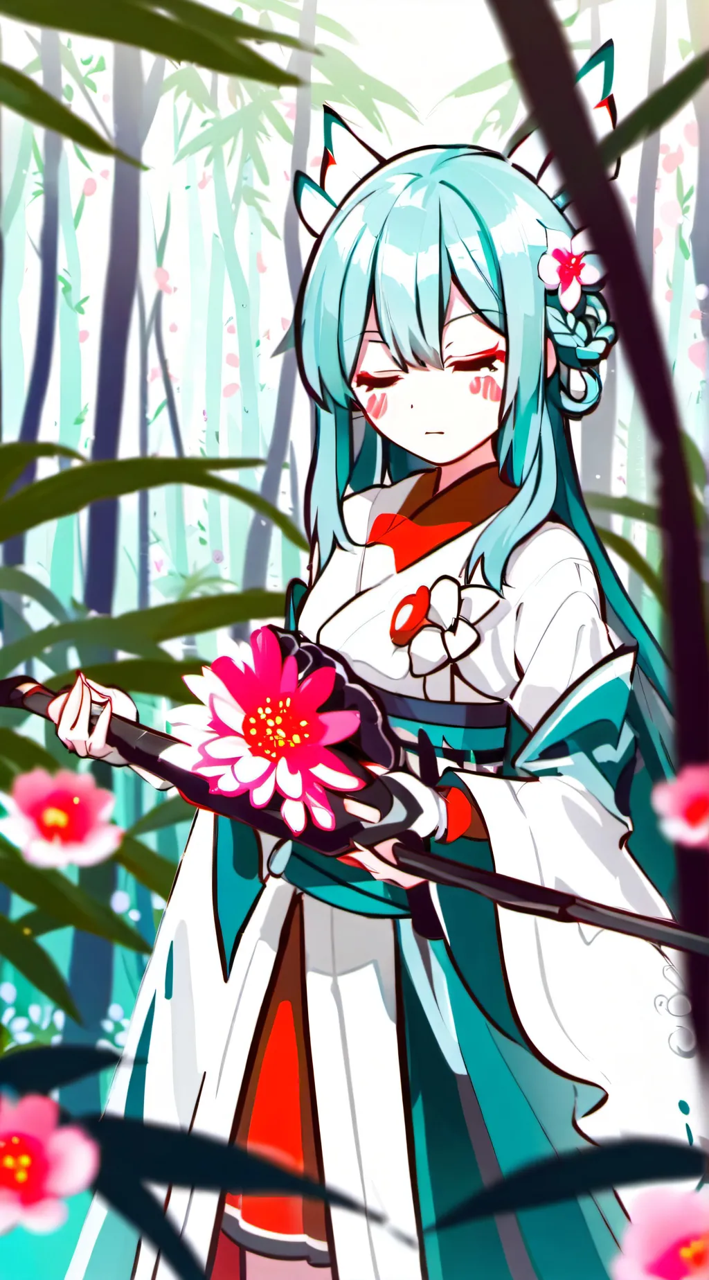 ai character: 初音ミク/miku background