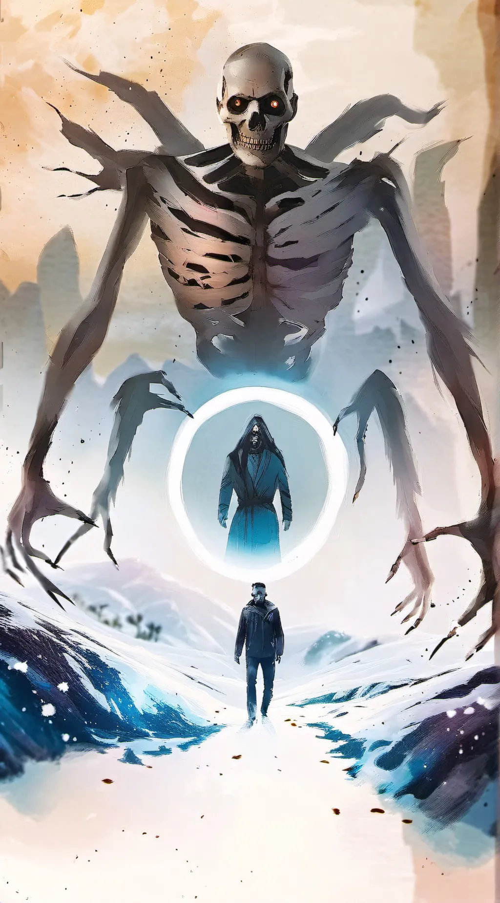 ai character: Slendytubbie vs re background