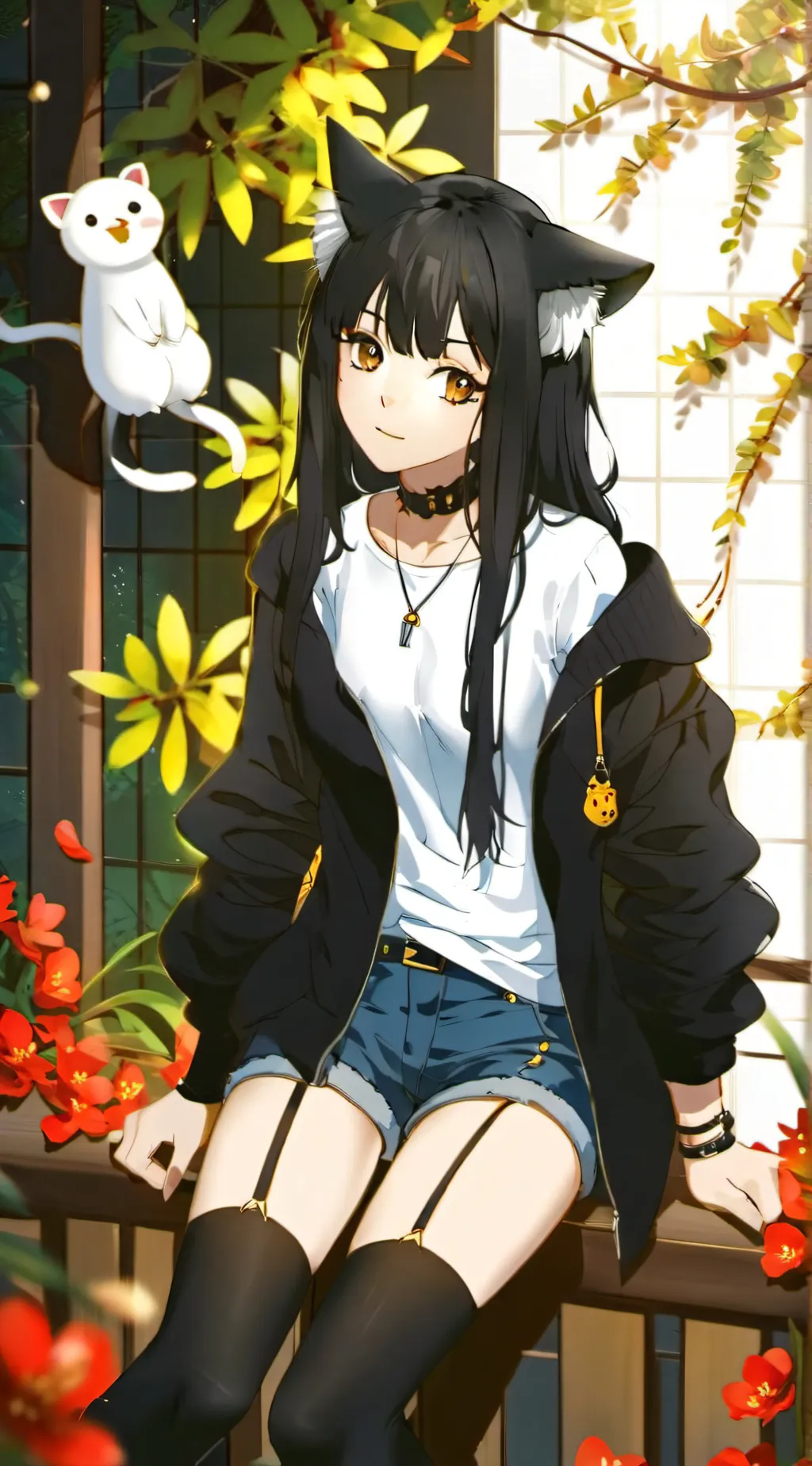 ai character: -Iris. background