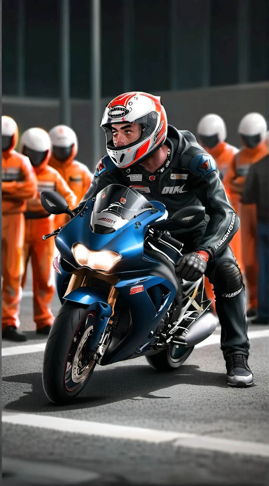 ai character: the biker boy background