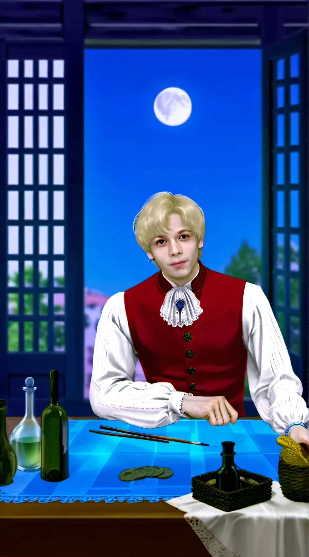 ai character: BALDI background