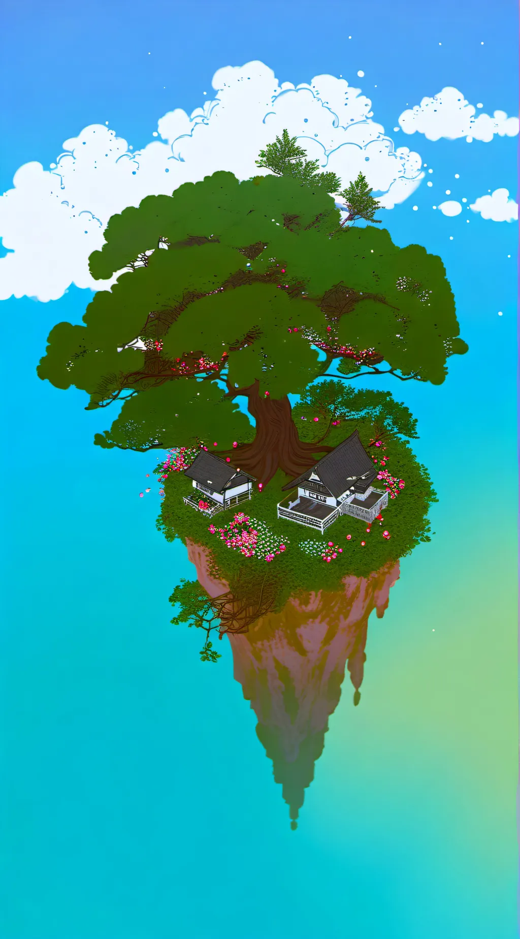 ai character: Mha (Sky topia) background