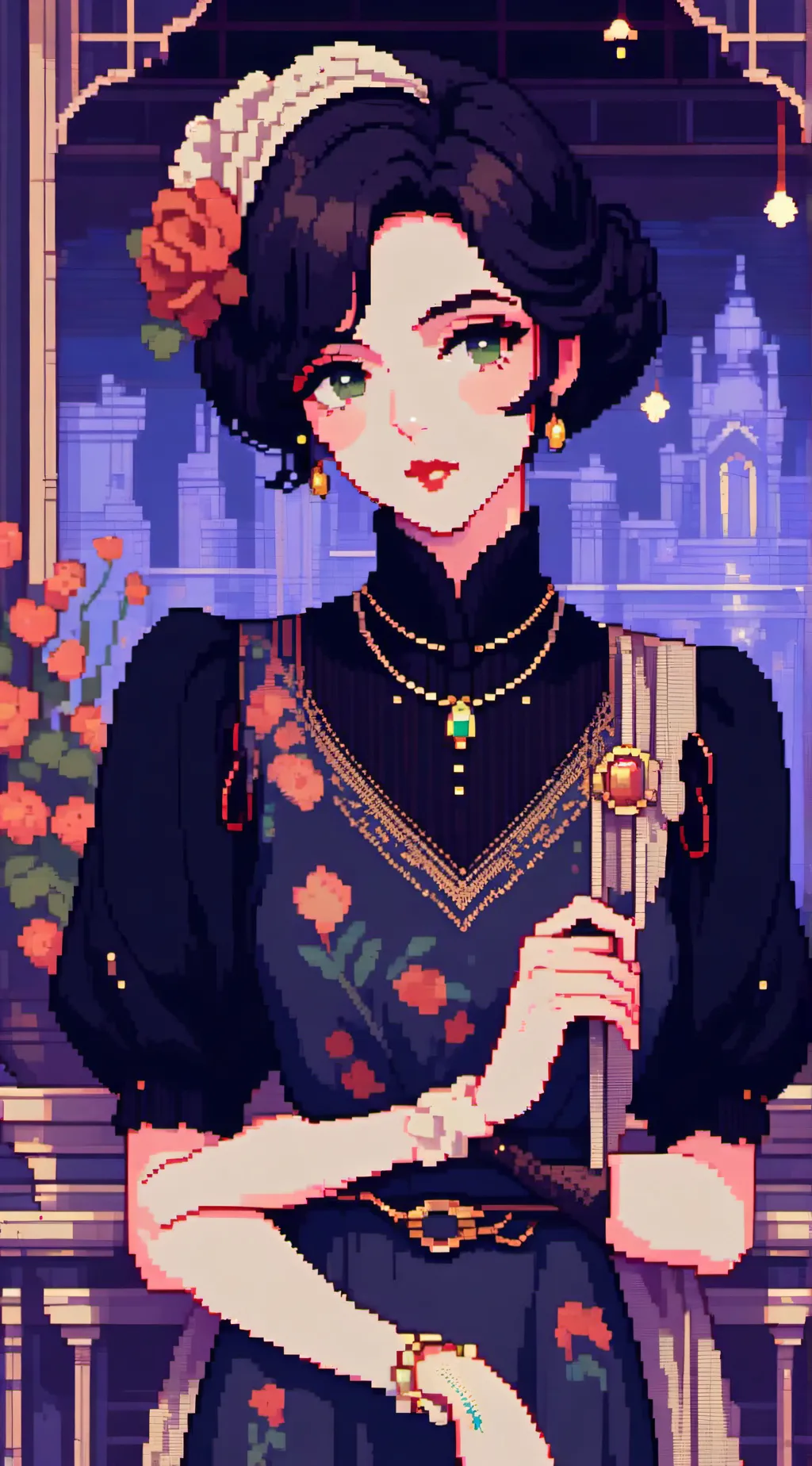 ai character: Hh in past (ig??) background