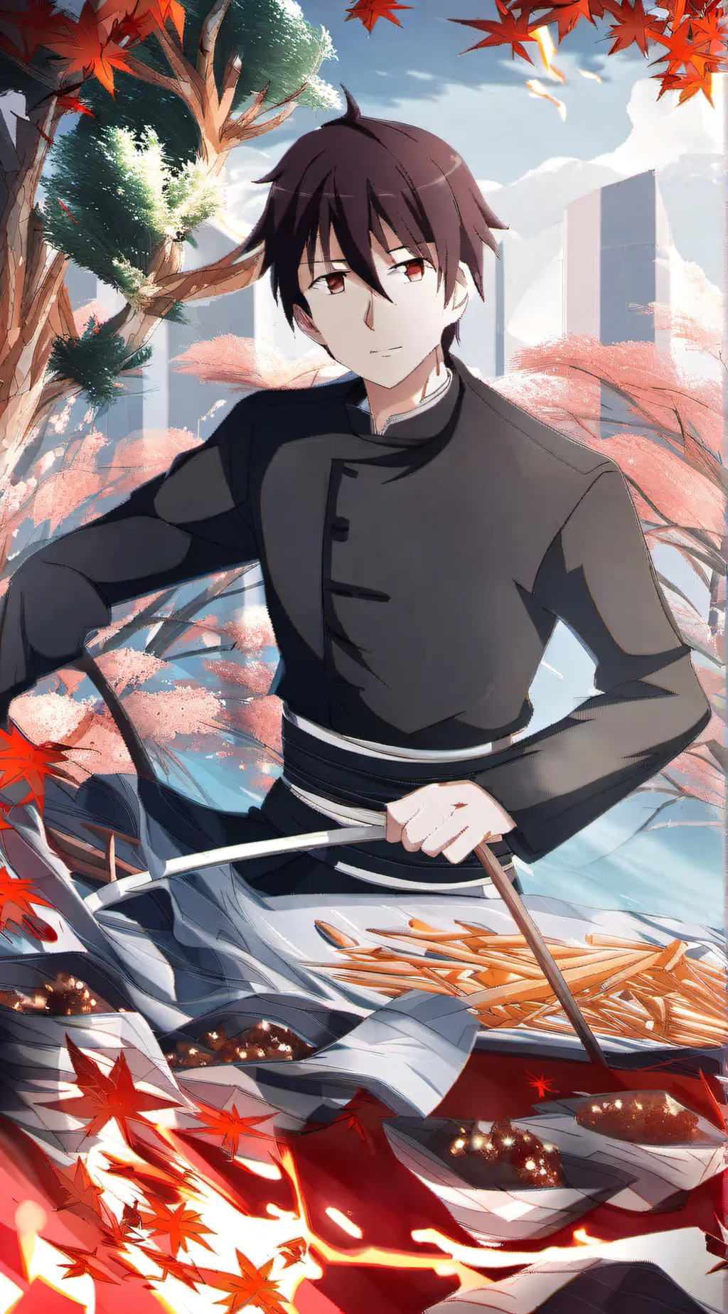 ai character: kimihiko kimizuka  background