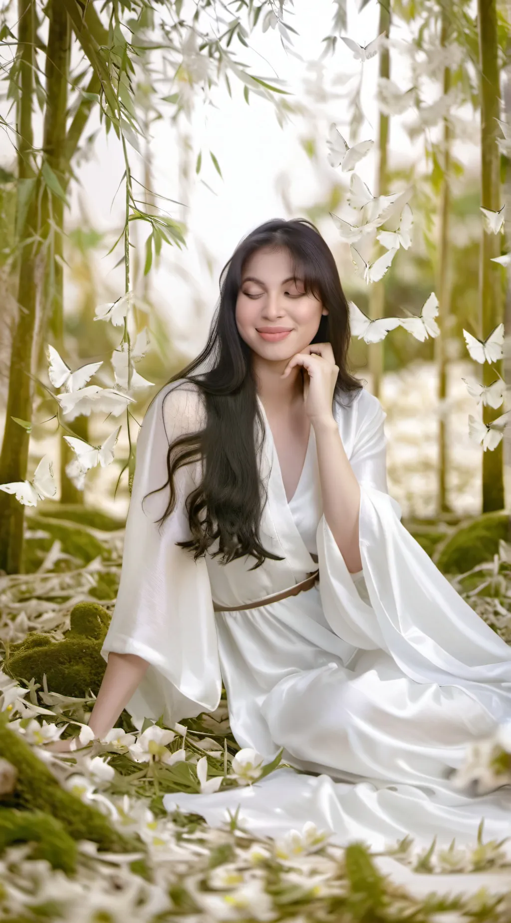 ai character: Mika pajares  background