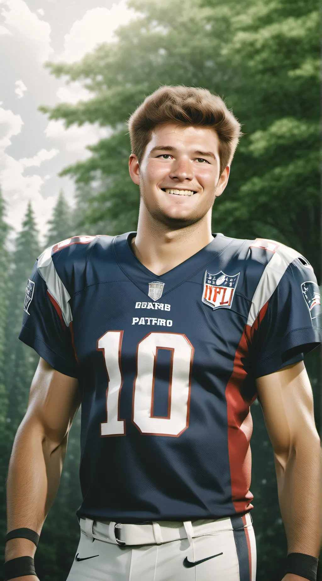 ai character: Drake maye background