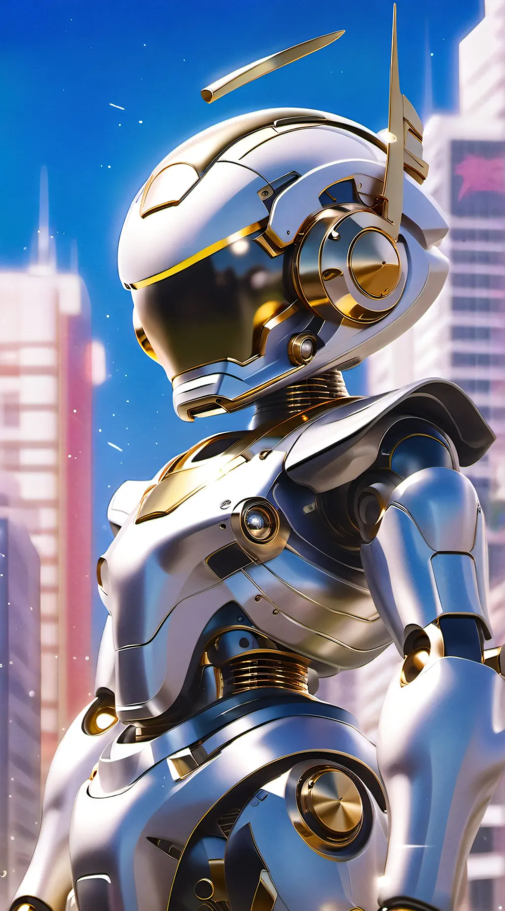 ai character: cyborg background