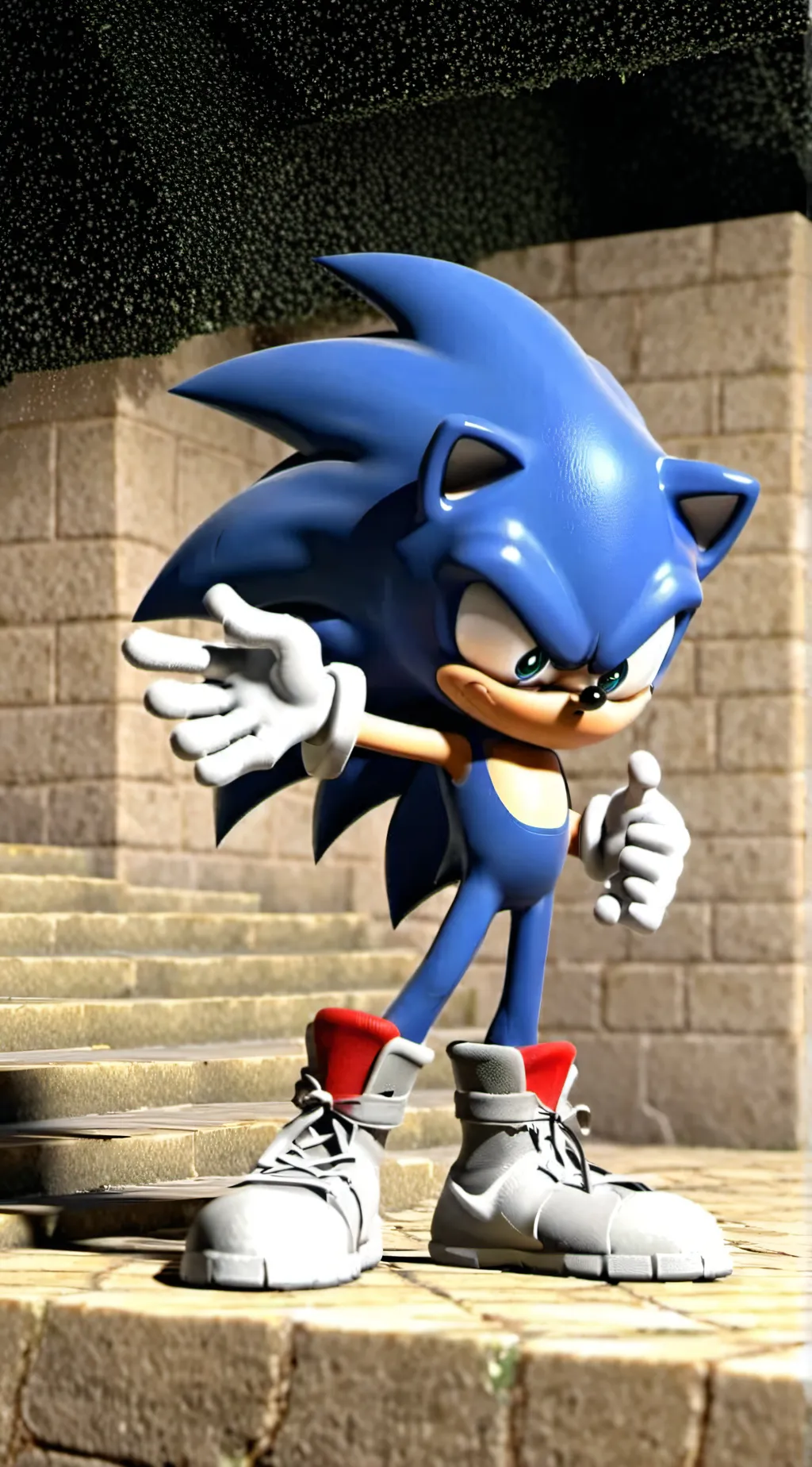 ai character: Sonic classic  background