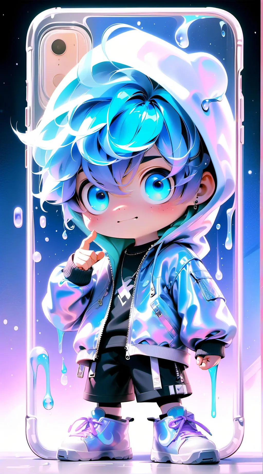 ai character: brainrotted kid background