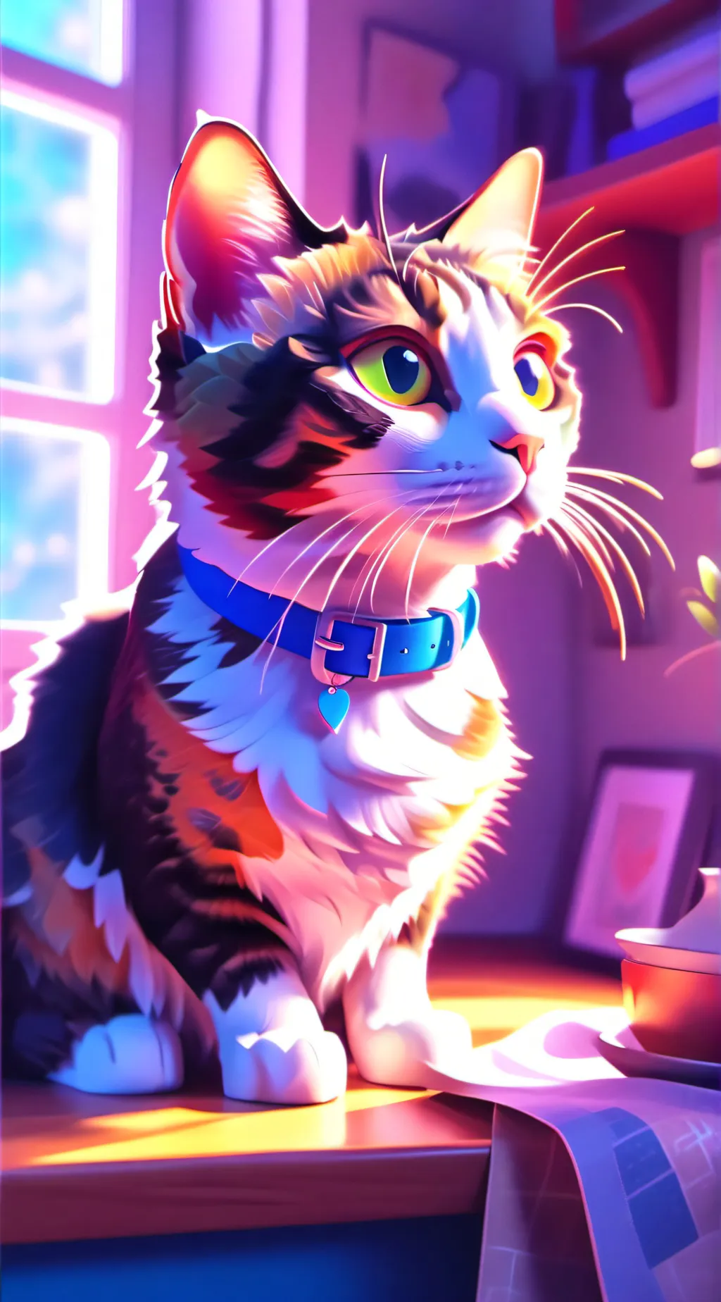 ai character: Cat life background