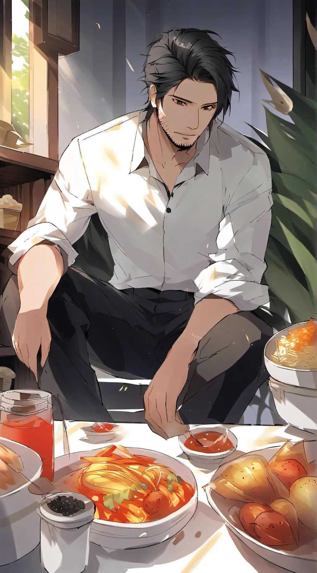 ai character: ASMR PAUL background