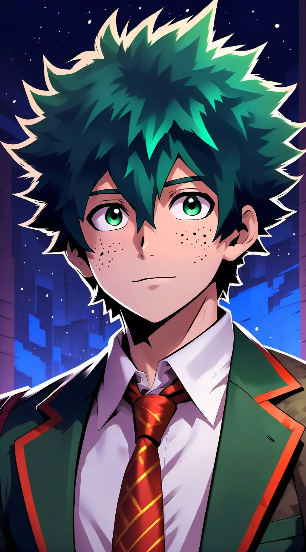ai character: Mha your deku tho background