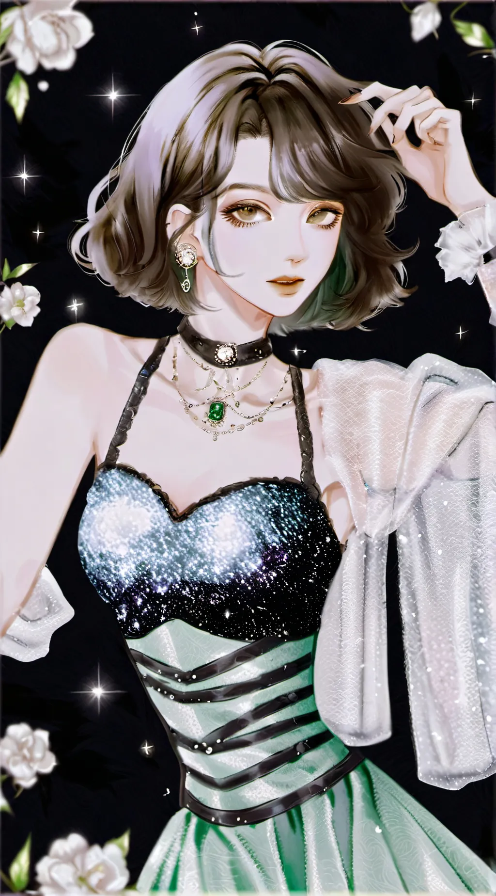 ai character: ೄྀ  Sylvia 𖠃 background