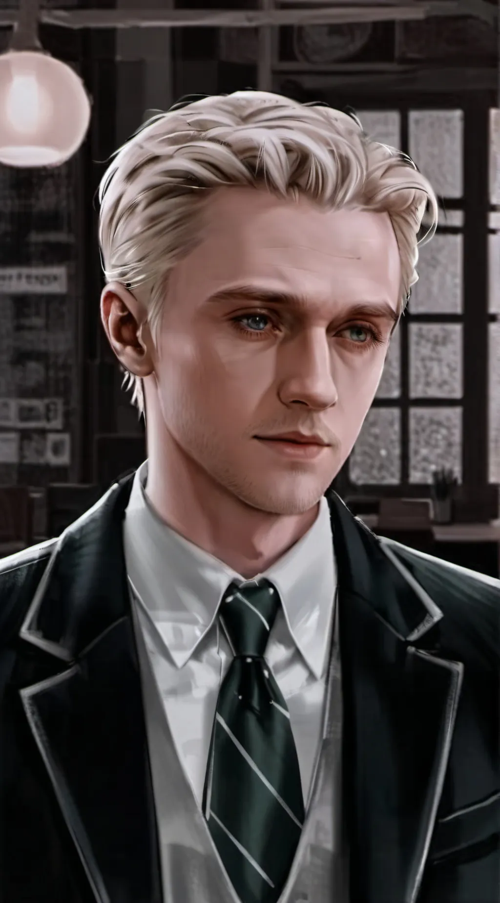 ai character: Tom Felton  background
