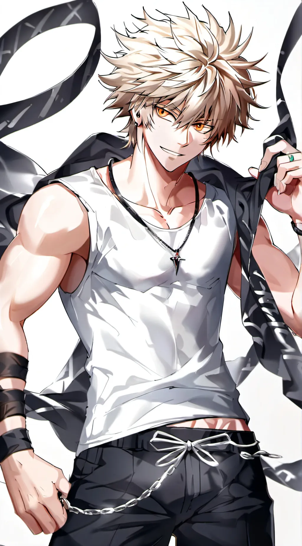 ai character: Katsuki Bakugo  background