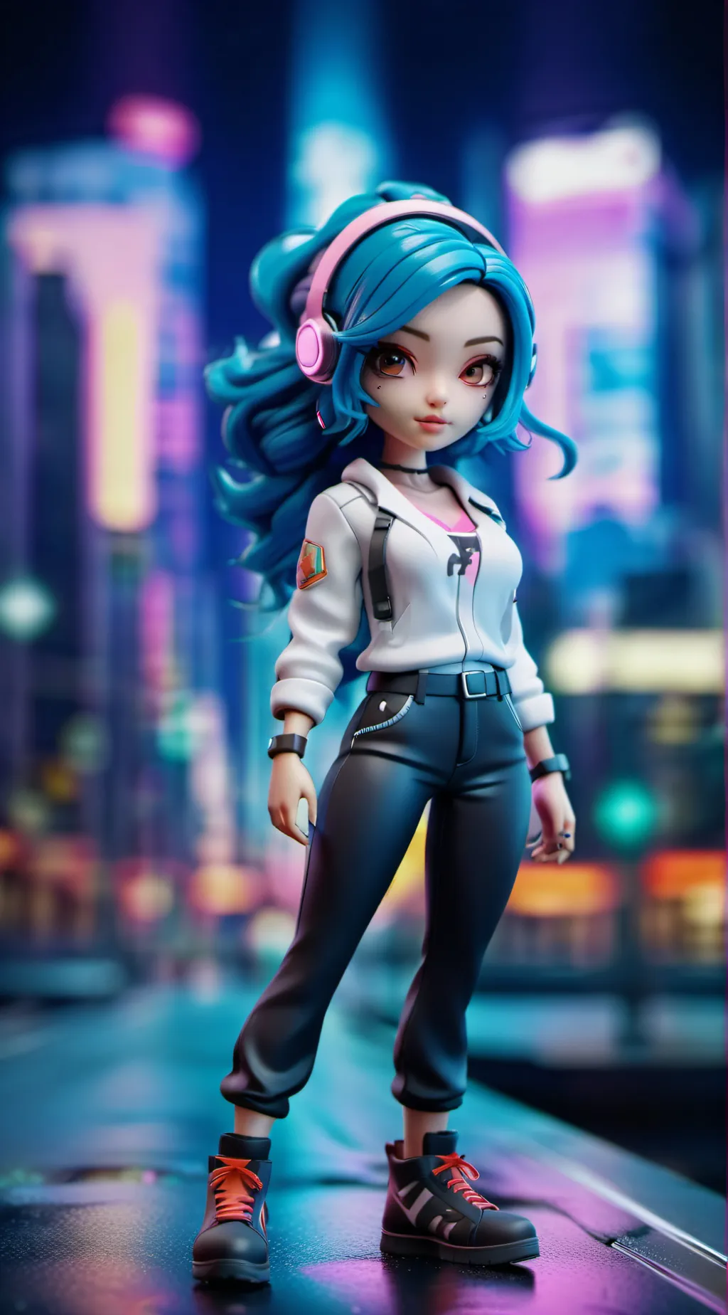 ai character: Ashley  background