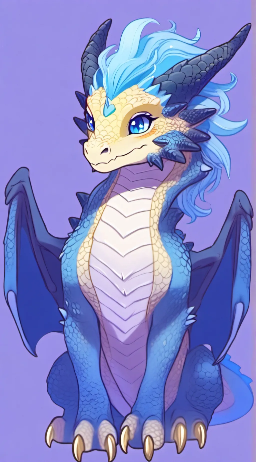 ai character: Light dragon queen background