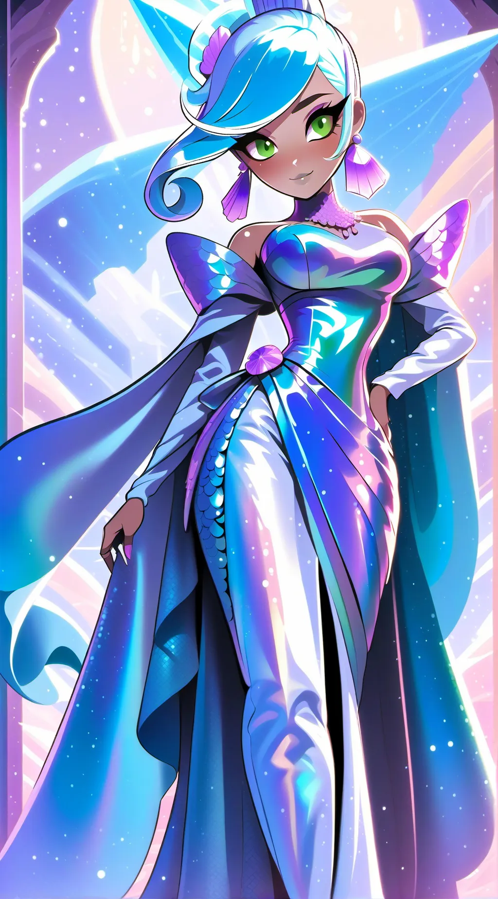 ai character: gem background