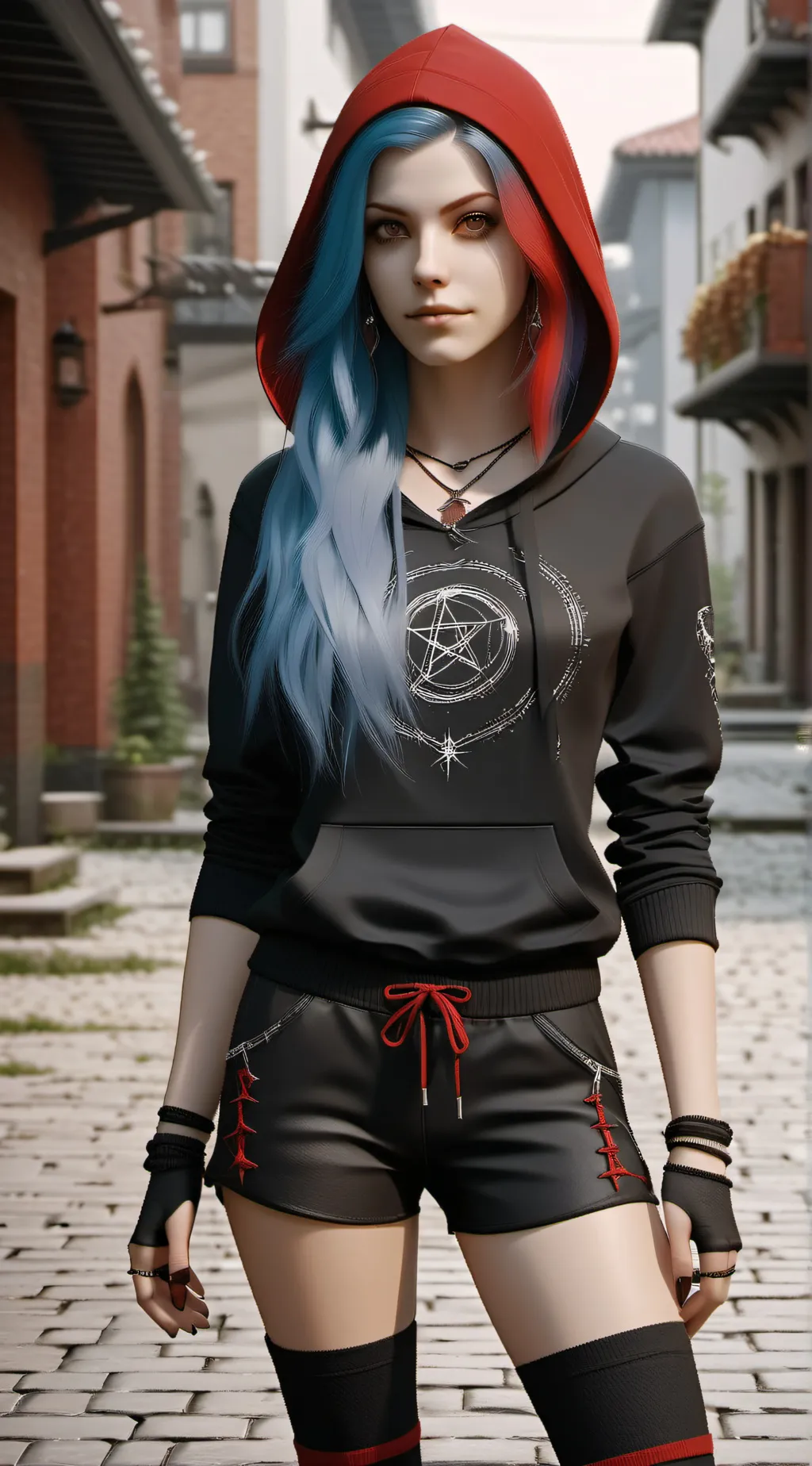 ai character: Blaire Akaikiri background